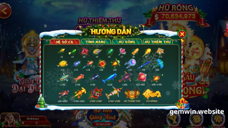 co nhieu loai ca Bắn cá h5 có nhiều loại cá khác nhau