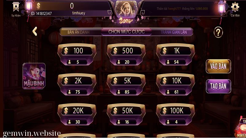 luat choi mau binh Luật chơi Mậu Binh - Thông tin tổng quan